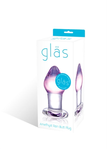 Glass butt plug anal sex toy