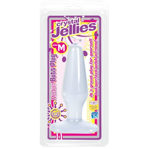 Crystal Jellies Medium Butt Plug - Clear DJ0289-04