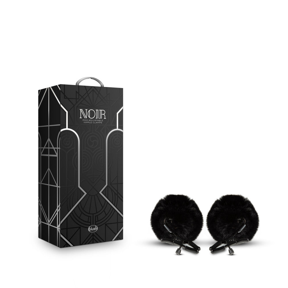 Noir - Pom Adjustable Nipple Clamps - Black