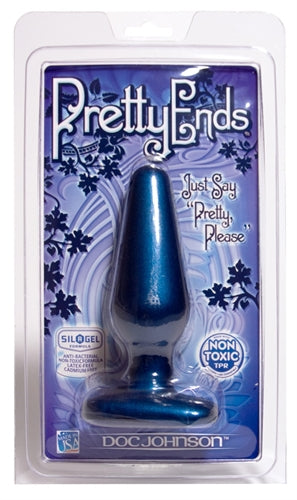 Pretty Ends Iridescent Butt Plugs - Medium  - Midnight Blue