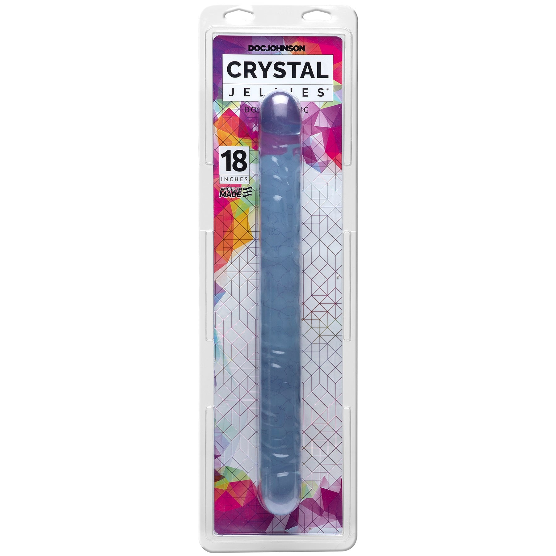 Crystal Jellies Double Dong 18 Inch - Clear