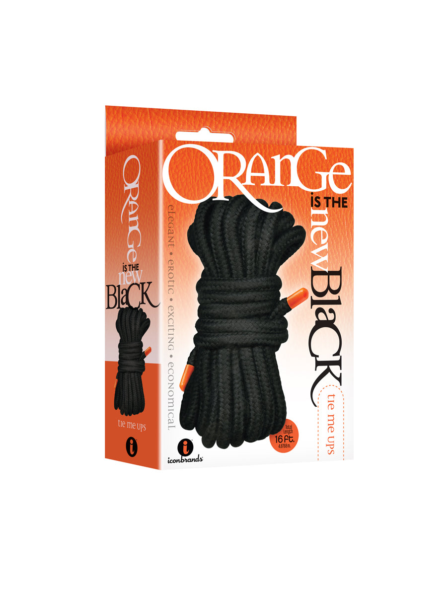 The 9's Orange Is the New Black Tie Me Ups - Black