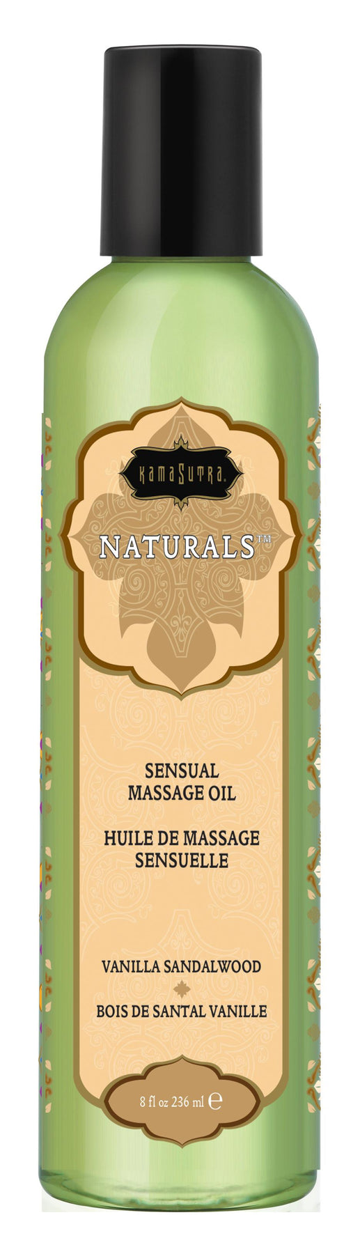 Naturals Massage Oil - Vanilla Sandalwood  8 Fl. Oz.