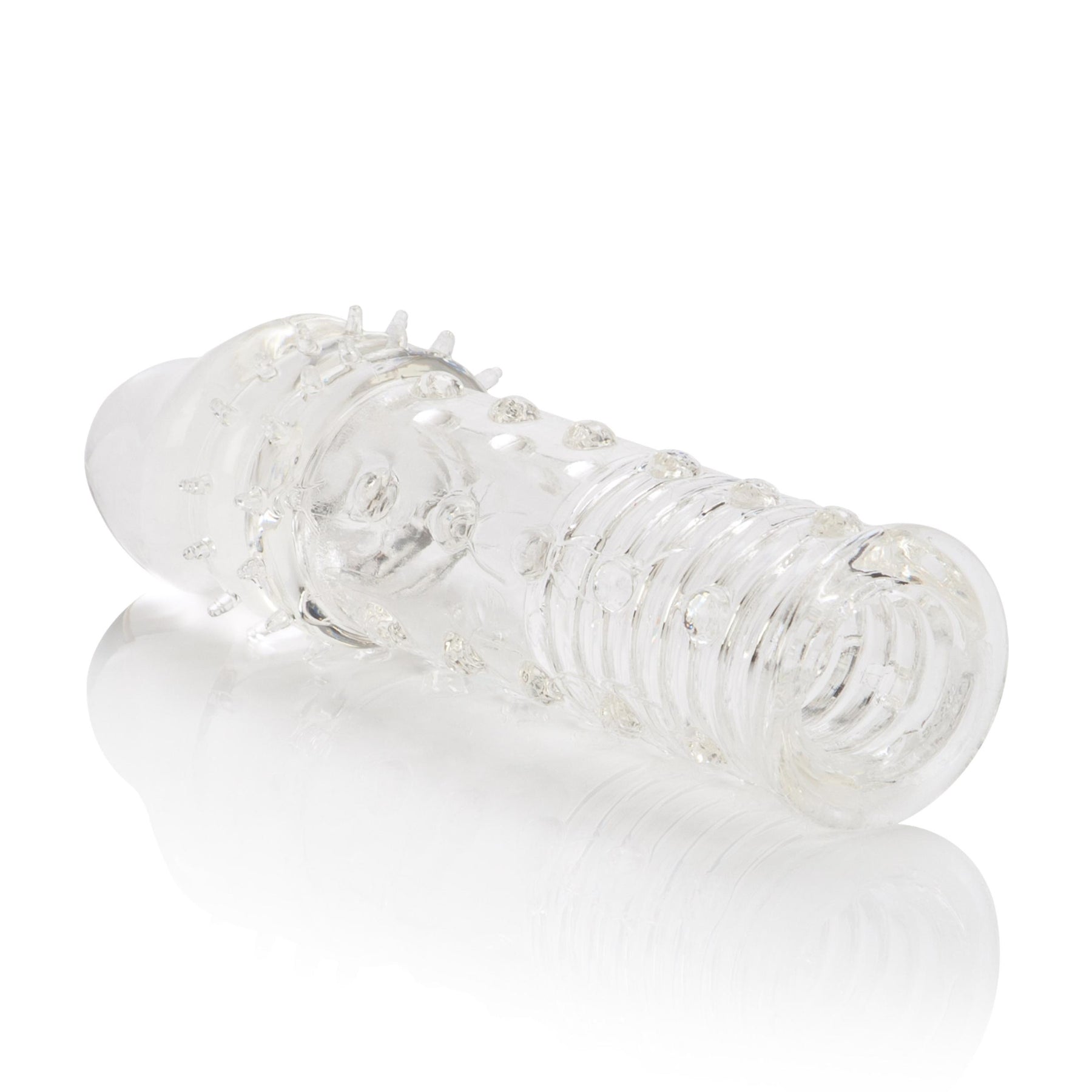 Clear penis extension for added length and pleasure sex toy