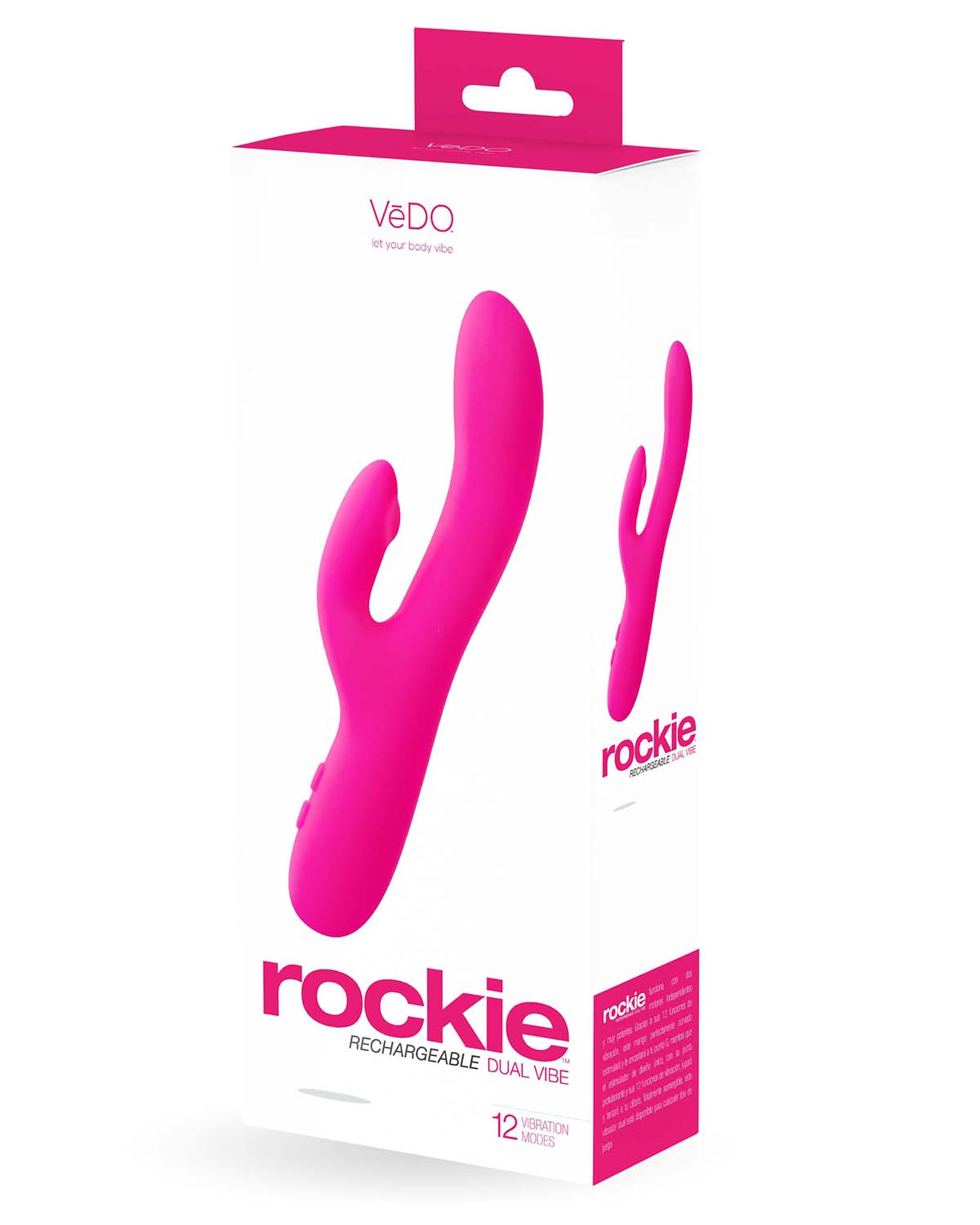 Rockie Dual Rechargeable Vibe - Foxy Pink