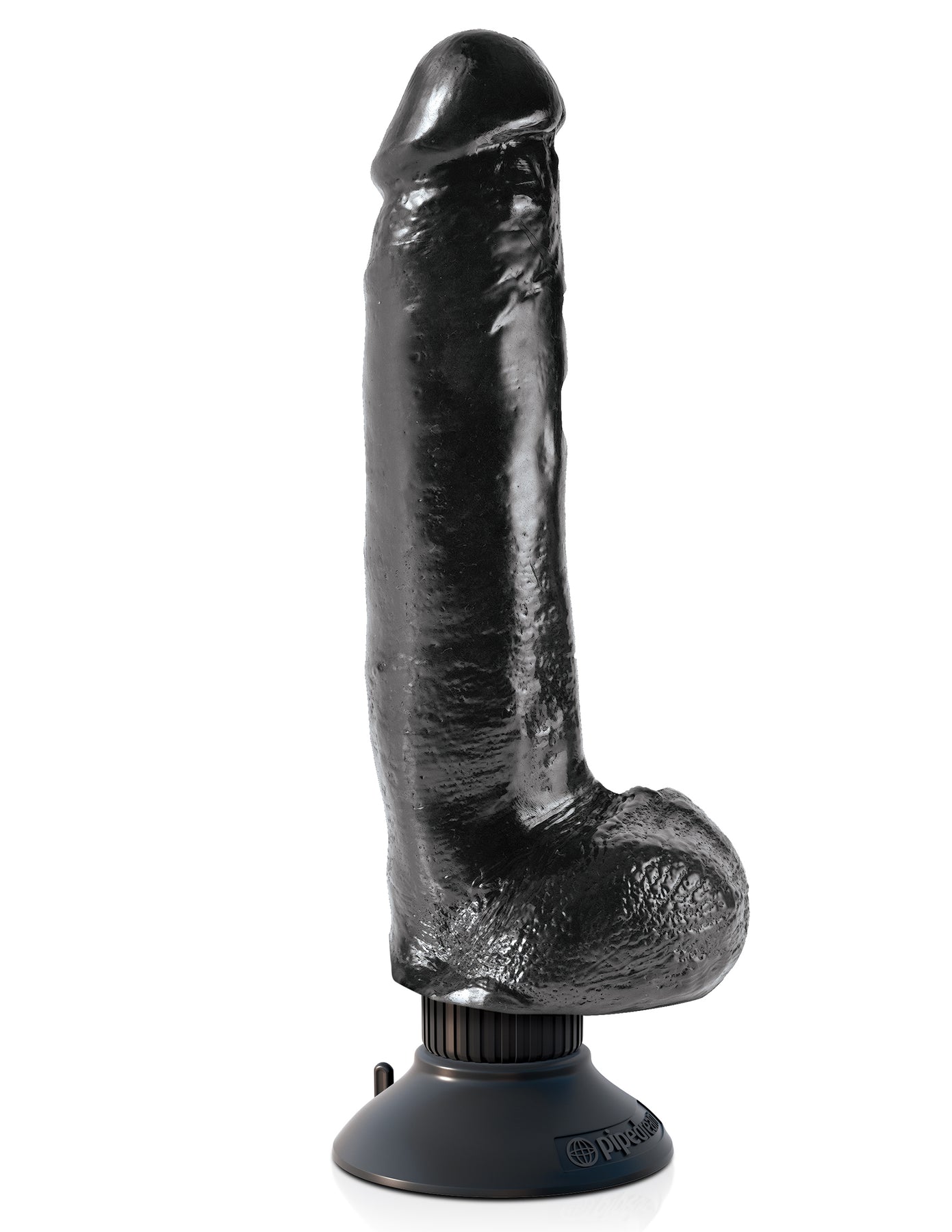 King Cock 9-Inch Vibrating Cock With Balls - Black PD5408-23