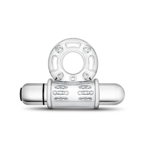 Stay Hard 10 Function Vibrating Bull Ring - Clear