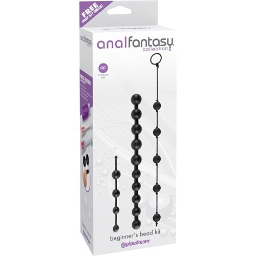 Anal Fantasy Collection Beginners Bead Kit - Black