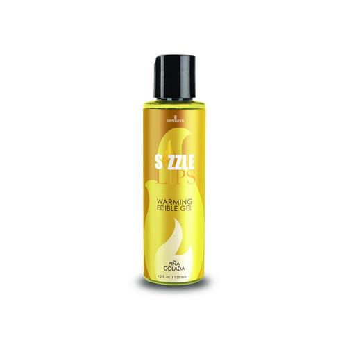 Sizzle Lips Warming Edible Gel - Pina Colada - 4.2 Fl. Oz. / 125 ml