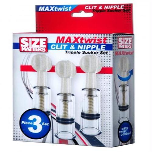 Max Twist Clit and Nipple Triple Sucker Set