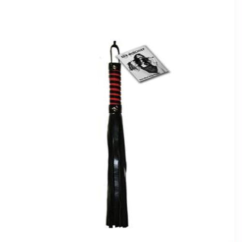 Sex and Mischief Stripe Flogger - Red and Black