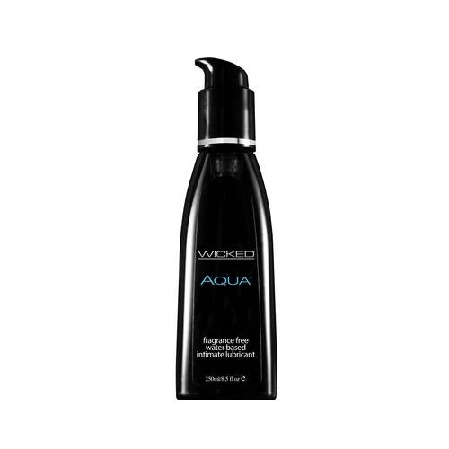 Wicked Aqua Fragrance Free Water-Based Lubricant - 8.5 Fl. Oz. / 250 ml